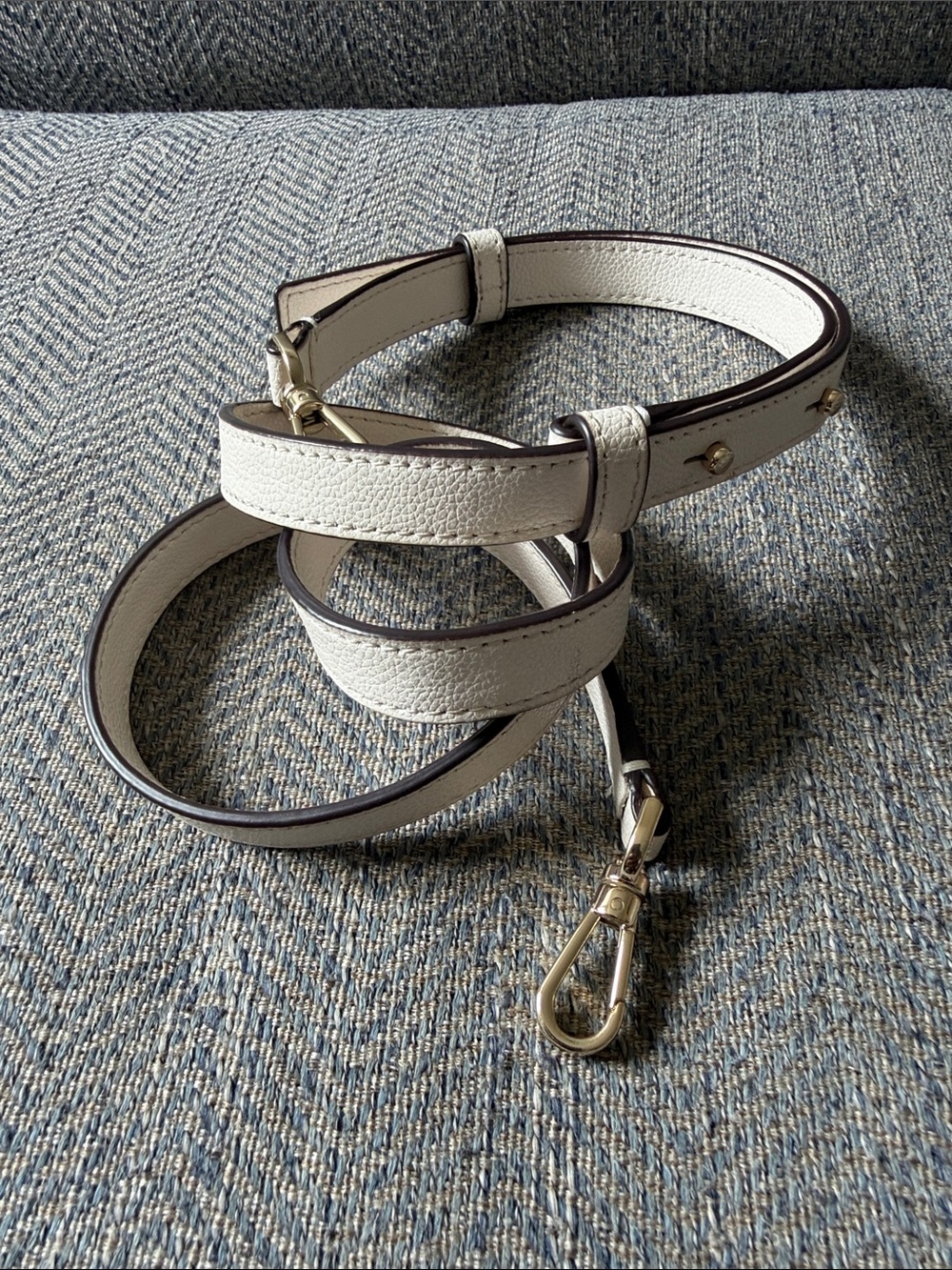 Kate Spade White Leather Removable/Adjustable Replacement Strap.